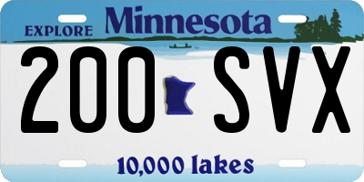 MN license plate 200SVX