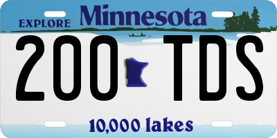 MN license plate 200TDS
