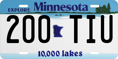 MN license plate 200TIU