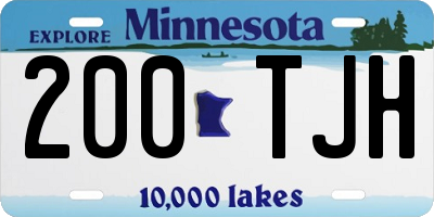 MN license plate 200TJH