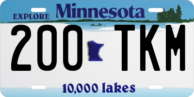 MN license plate 200TKM