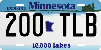 MN license plate 200TLB