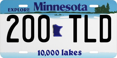 MN license plate 200TLD