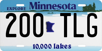 MN license plate 200TLG