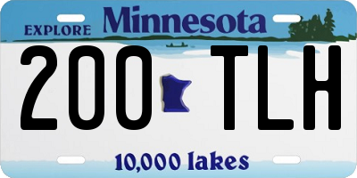 MN license plate 200TLH