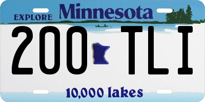 MN license plate 200TLI