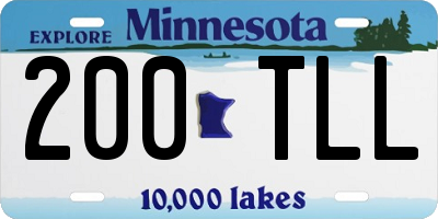 MN license plate 200TLL
