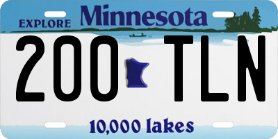 MN license plate 200TLN