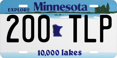 MN license plate 200TLP