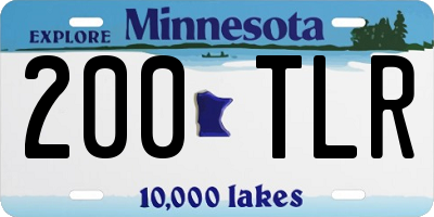 MN license plate 200TLR