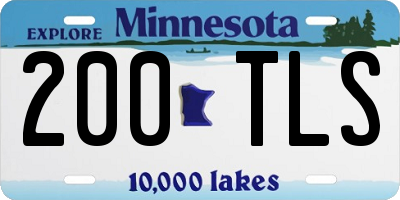 MN license plate 200TLS