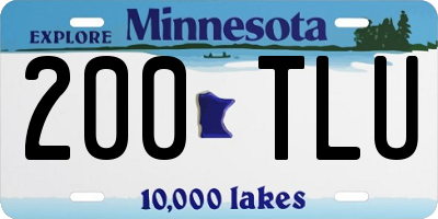 MN license plate 200TLU