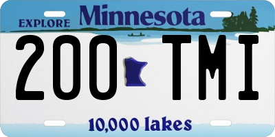 MN license plate 200TMI