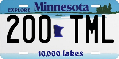 MN license plate 200TML
