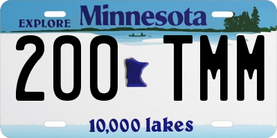 MN license plate 200TMM