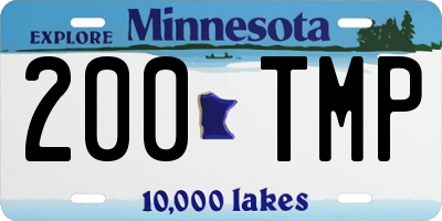MN license plate 200TMP