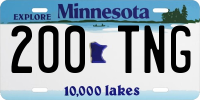 MN license plate 200TNG