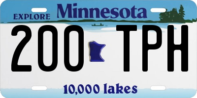 MN license plate 200TPH