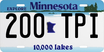 MN license plate 200TPI