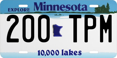 MN license plate 200TPM