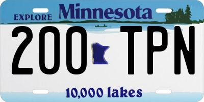 MN license plate 200TPN