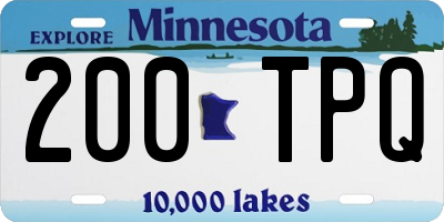 MN license plate 200TPQ