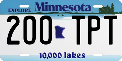 MN license plate 200TPT
