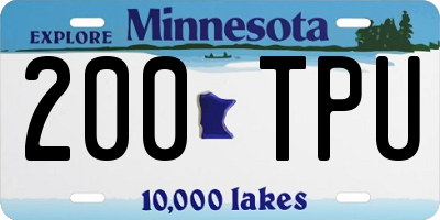 MN license plate 200TPU
