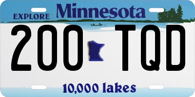 MN license plate 200TQD