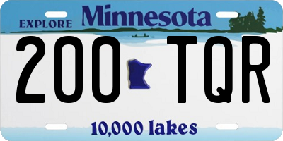 MN license plate 200TQR