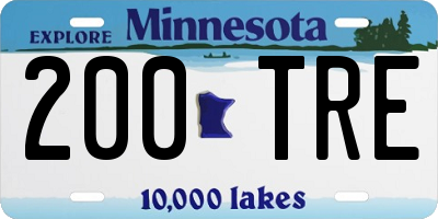 MN license plate 200TRE