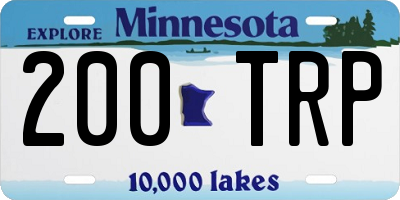 MN license plate 200TRP