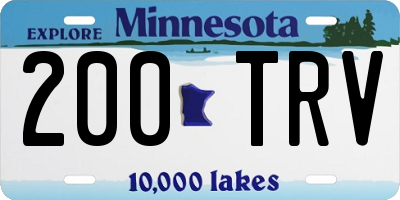 MN license plate 200TRV