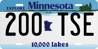 MN license plate 200TSE