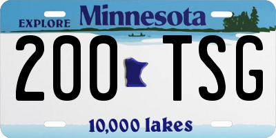 MN license plate 200TSG
