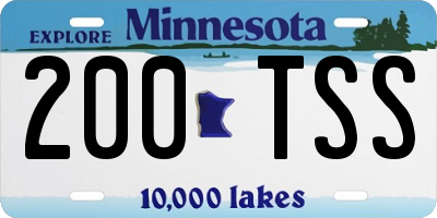 MN license plate 200TSS