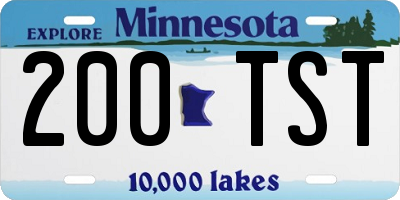 MN license plate 200TST