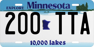 MN license plate 200TTA