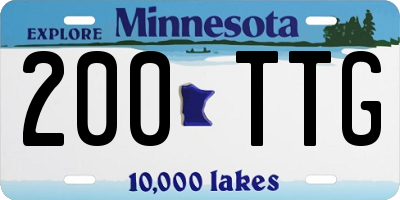 MN license plate 200TTG