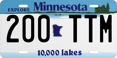 MN license plate 200TTM