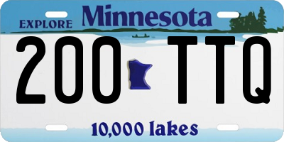 MN license plate 200TTQ