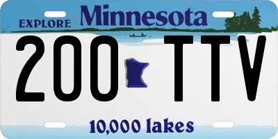MN license plate 200TTV