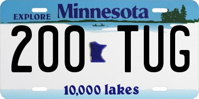 MN license plate 200TUG