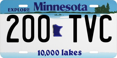 MN license plate 200TVC