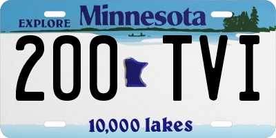 MN license plate 200TVI