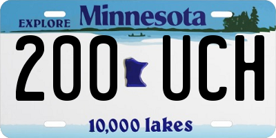 MN license plate 200UCH