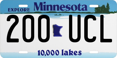 MN license plate 200UCL