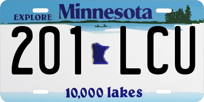 MN license plate 201LCU
