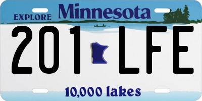 MN license plate 201LFE