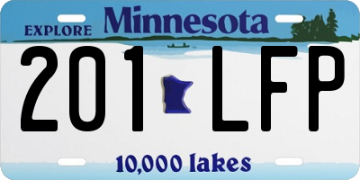 MN license plate 201LFP